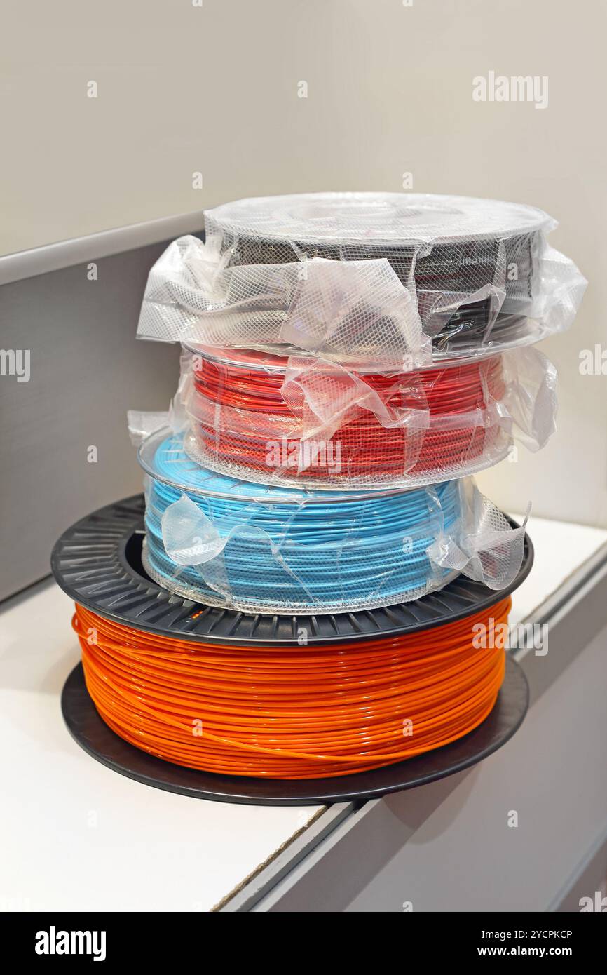 3D-Druckerfilament Stockfoto
