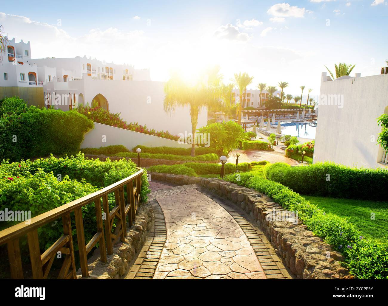 Ägyptischen hotel Stockfoto
