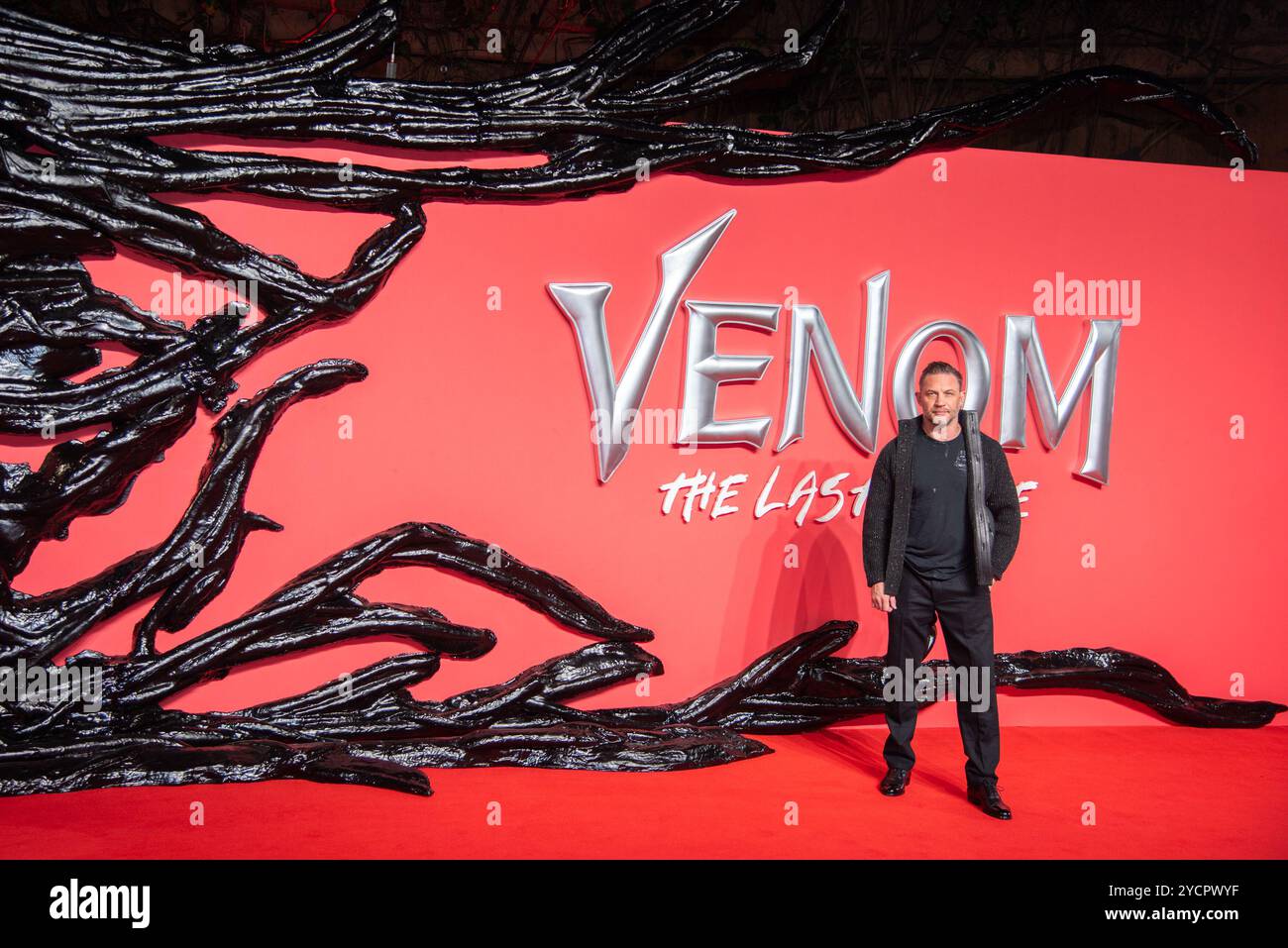 London, Großbritannien. Oktober 2024. Tom Hardy nimmt an der britischen Premiere von „Venom: The Last Dance“ im BFI IMAX Teil. (Foto: Loredana Sangiuliano/SOPA Images/SIPA USA) Credit: SIPA USA/Alamy Live News Stockfoto