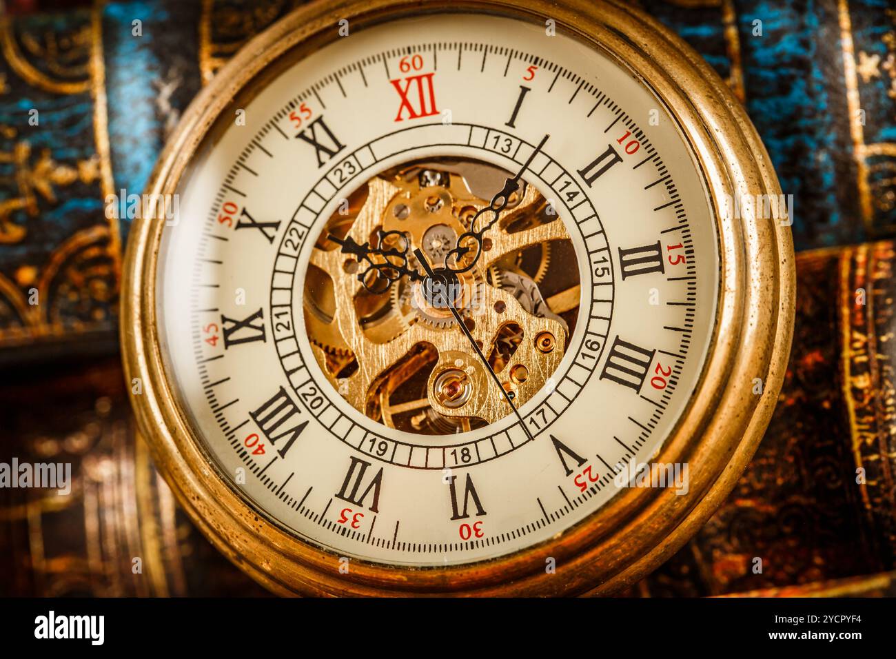 Vintage Uhr hautnah Stockfoto