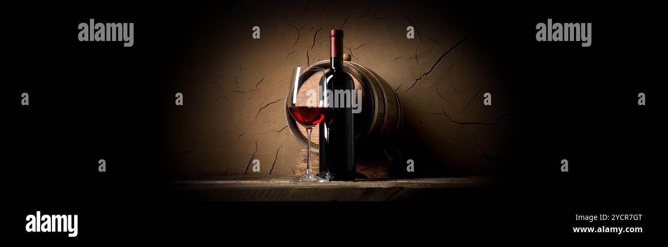 Wein und Lehm Wand Stockfoto