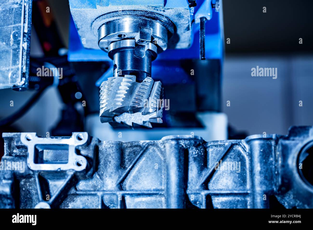 CNC-Fräsmaschine für Metallbearbeitung. Stockfoto CNC-Fräsmaschine für Metallbearbeitung. Stockfoto