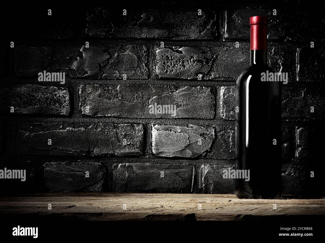 Brick Wall und Cabernet Stockfoto