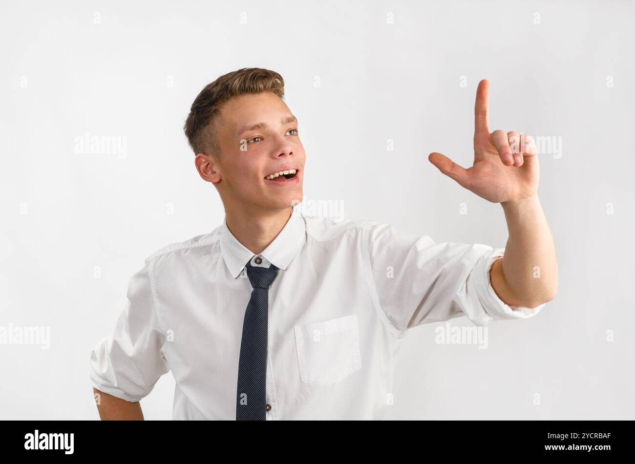 Junger, stilvoller Geschäftsmann Stockfoto