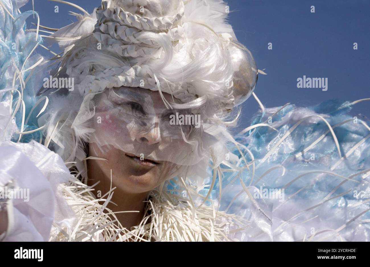 Berlin, 11.05.2008, Karneval der Kulturen, Gruppe aus Bunzlau, Polen. Tänzer nehmen an der Berliner Straßenparade der ethnischen Minderheiten Teil, genannt Karneval de Stockfoto