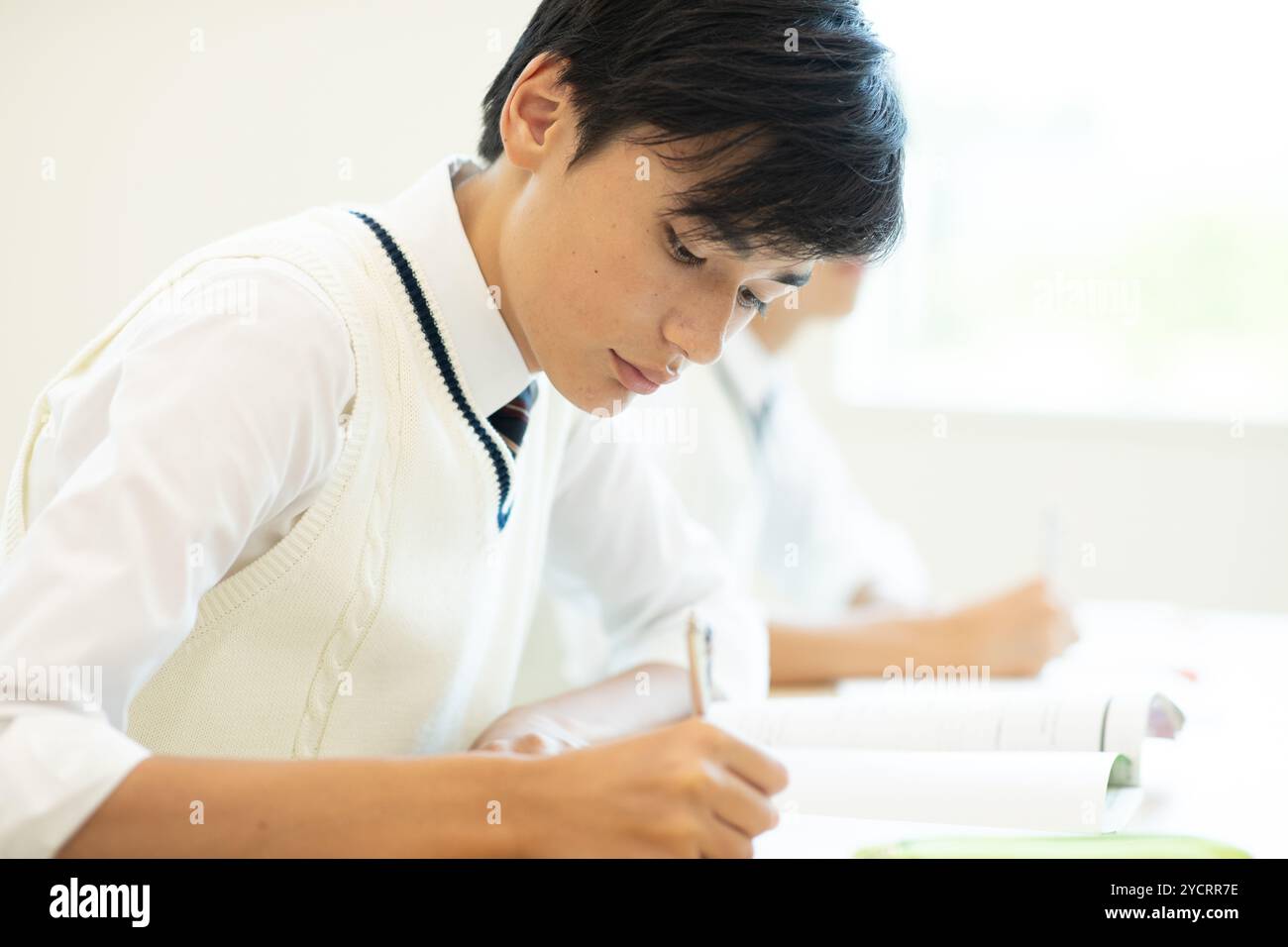 Schüler, die einen Kurs belegen Stockfoto