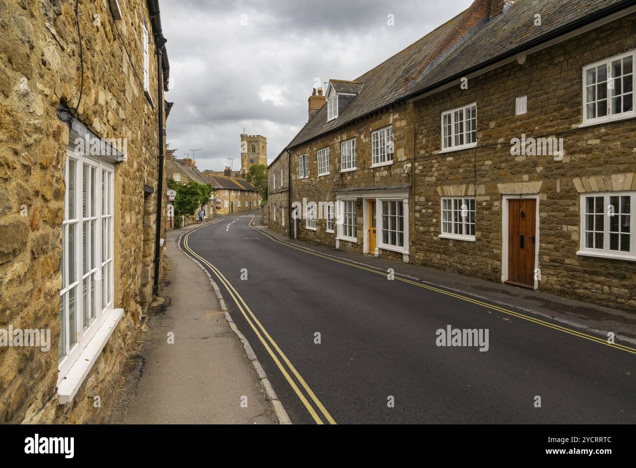 Abbotsbury, Vereinigtes Königreich, 6. September 2022: Malerisches Dorf Abbotsbury in Dorset an der Juraküste von England, Europa Stockfoto