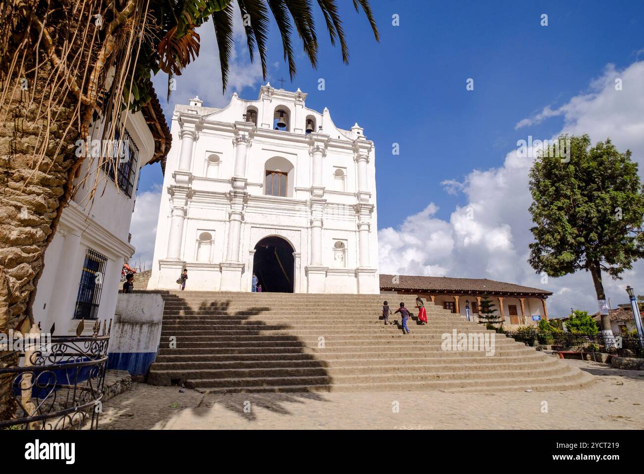 Kirche San Gaspar Chajul, Abteilung Quiché, Ixil Triangle, Guatemala, Mittelamerika Stockfoto