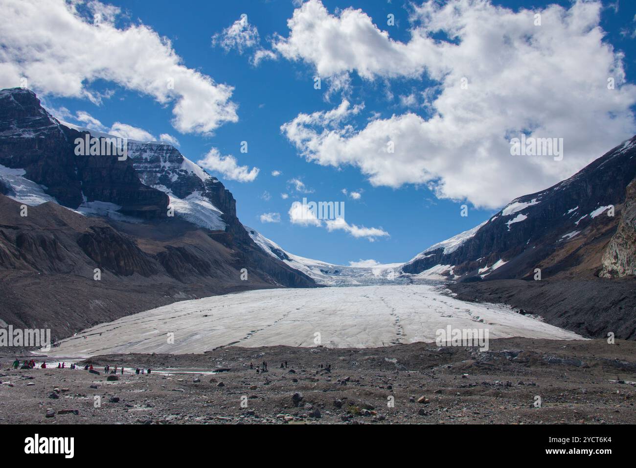 Athabasca Gletscher, Jasper Nationalpark, Alberta, Kanada Stockfoto