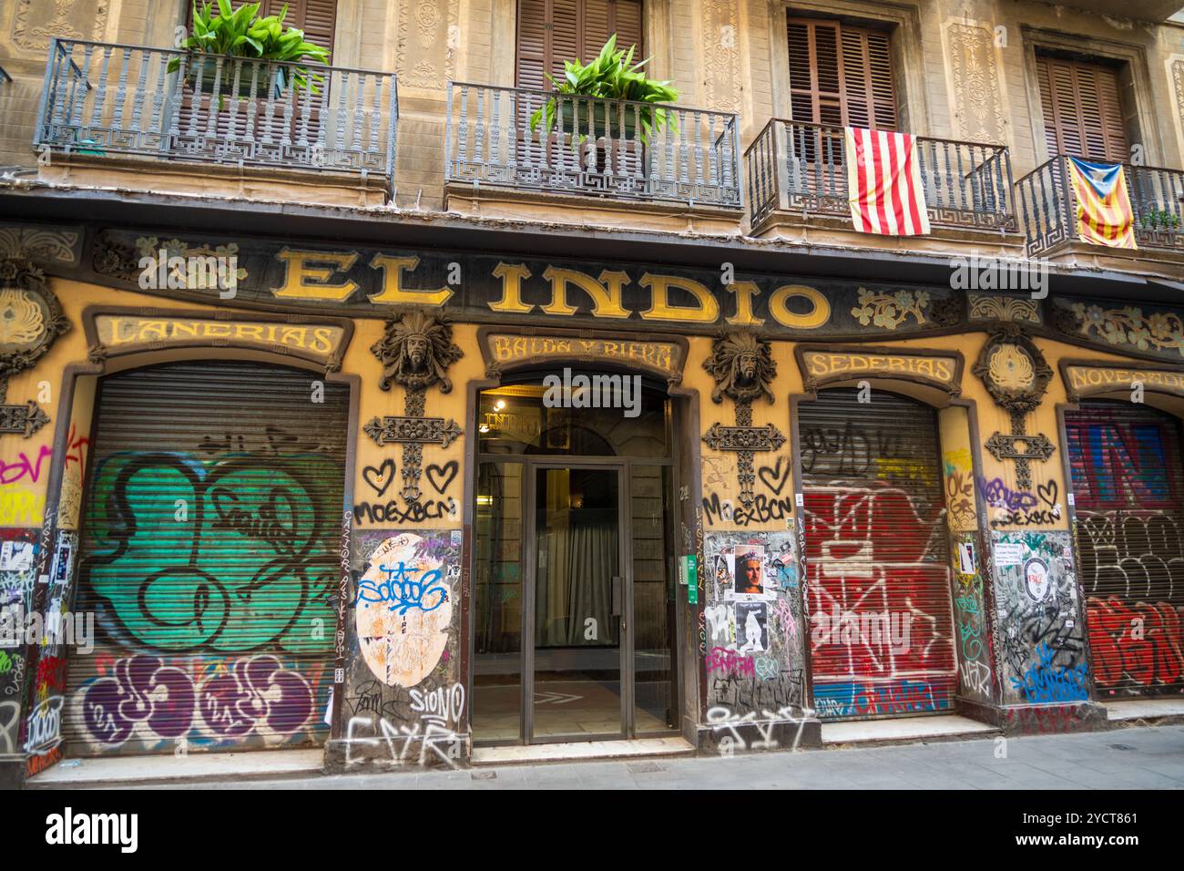 Das gotische Viertel, oder Barri Gòtic, in Barcelona, Spanien Stockfoto