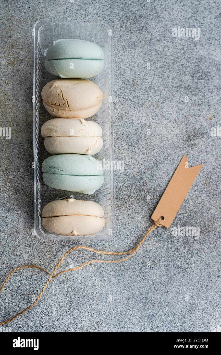 Buntes Marshmallow zephyr Stockfoto