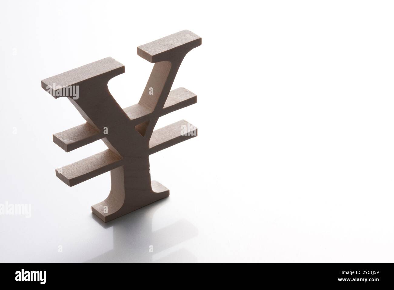 Holzkreissymbol Stockfoto