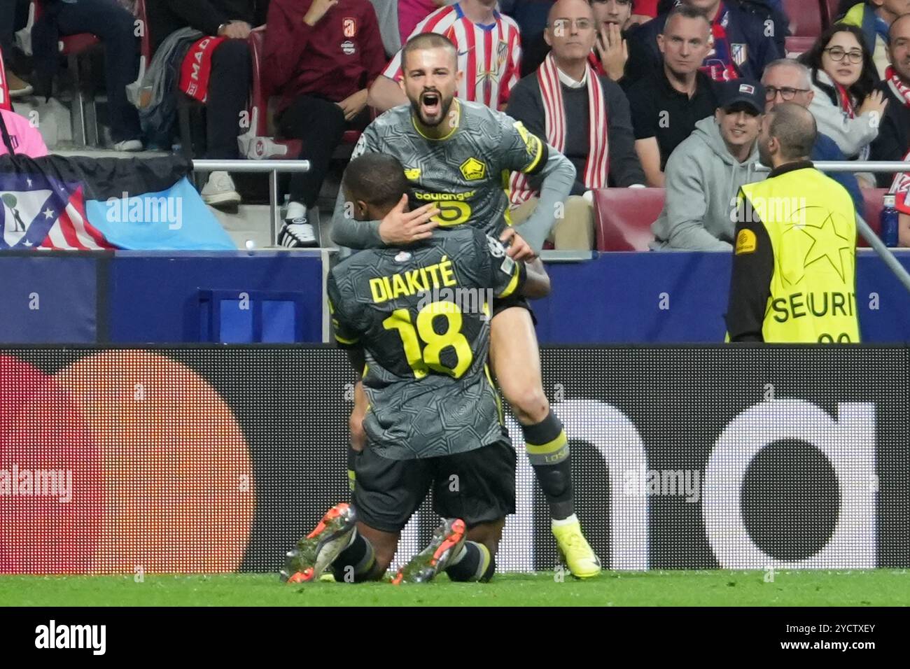 23. Edon Zhegrova von LOSC Lille während der UEFA Champions League, League-Phase, des Fußballspiels am 3. Spieltag zwischen Atletico de Madrid und LOSC Lille am 23. Oktober 2024 im Stadion Cívitas Metropolitano in Madrid, Spanien - Foto Laurent Lairys / DPPI Stockfoto