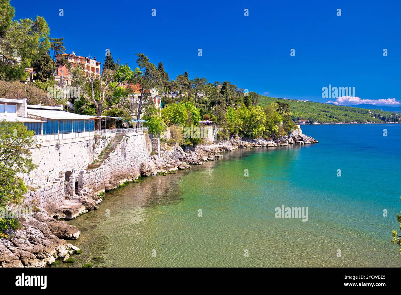 Opatija Riviera Strand und Küste anzeigen Stockfoto