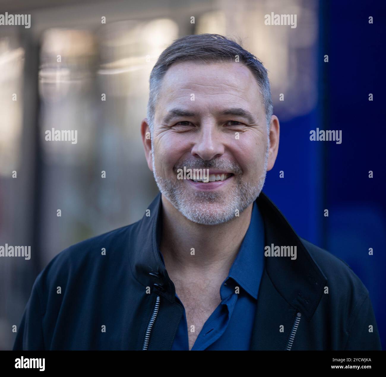 London, Großbritannien. Oktober 2024. David Walliams, Autor und TV-Star verlässt Global Radio London UK Credit: Ian Davidson/Alamy Live News Stockfoto