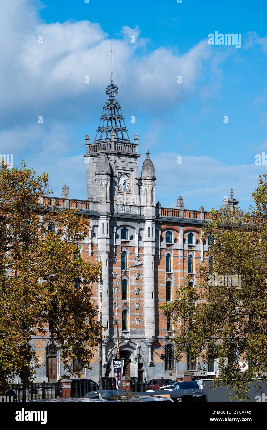 Königliches Depot des Thurn und Taxis-Standort in Molenbeek, Hauptstadt Brüssel, Belgien, 22. Oktober 2024 Stockfoto