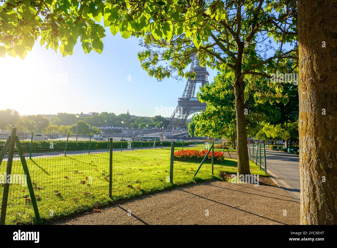 Gärten in Paris. Stockfoto