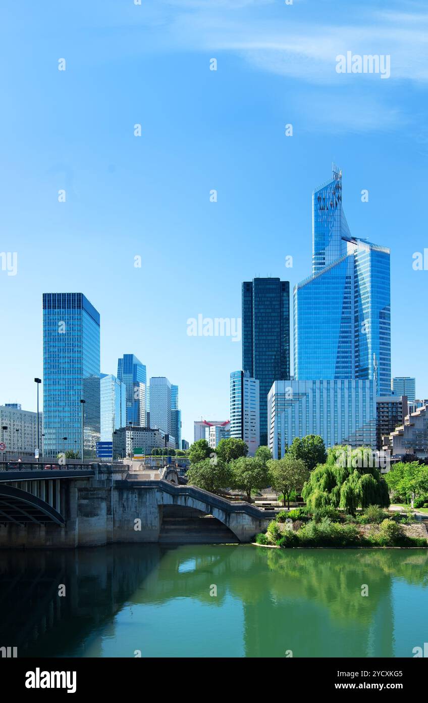 Pariser Geschäftsviertel Stockfoto