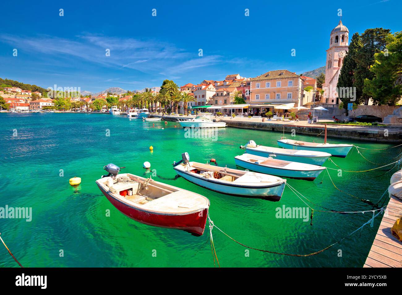 Türkis Waterfront von Cavtat anzeigen Stockfoto