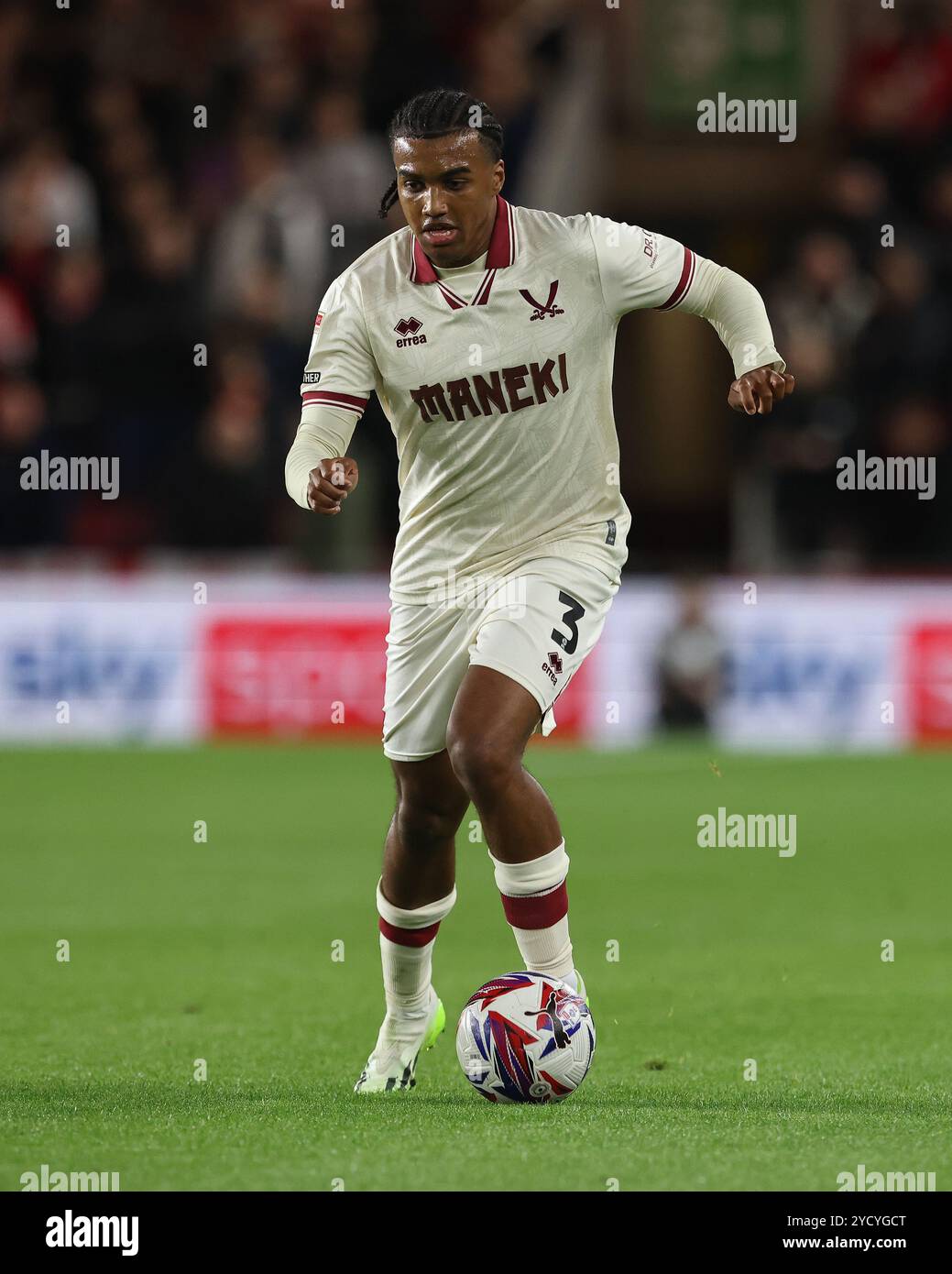 Sam McCallum von Sheffield United während des Sky Bet Championship-Spiels zwischen Middlesbrough und Sheffield United im Riverside Stadium, Middlesbrough, am Mittwoch, den 23. Oktober 2024. (Foto: Mark Fletcher | MI News) Credit: MI News & Sport /Alamy Live News Stockfoto