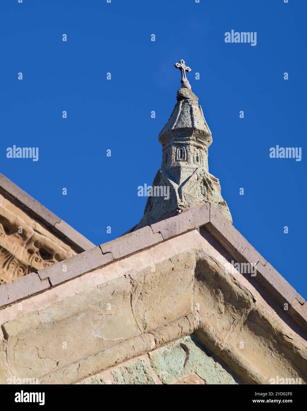 Fassadendetails in der Svetitskhoveli Kathedrale orthodoxe christliche Kathedrale und UNESCO-Weltkulturerbe in der historischen Stadt Mzcheta, Georg Stockfoto