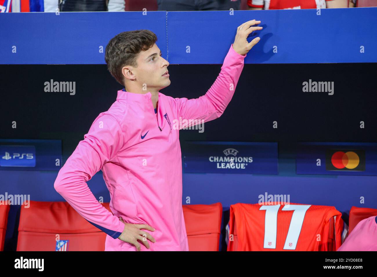 Madrid, Spanien. Oktober 2024. Atletico Madrid verlor heute Abend in der UEFA Champions League 1-3 gegen Lille im Estadio Metropolitano in Madrid. Quelle: D. Canales Carvajal/Alamy Live News Stockfoto