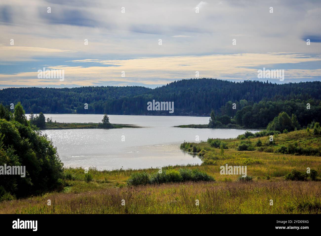 See in Karelien. Sommer Naturlandschaften auf Reisen. Stockfoto