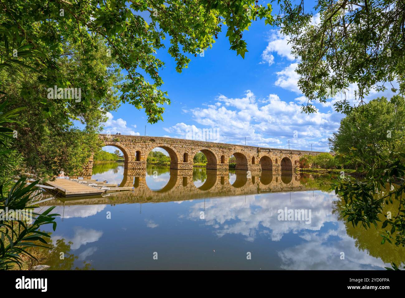 Römische Brücke, Merida, Estremadura, Spanien Stockfoto