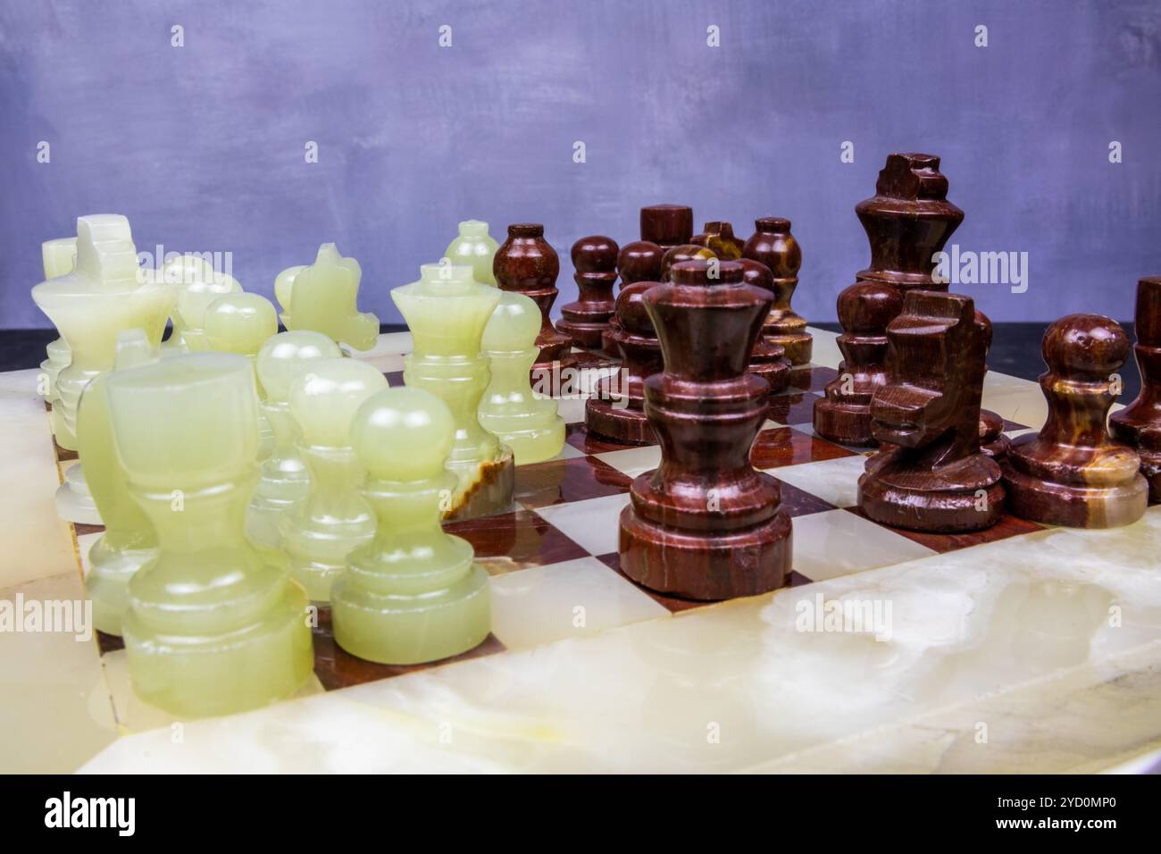 Das Schachspiel ist im Gange Stockfoto