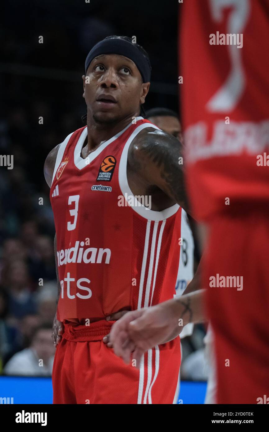 Isaiah Canaan von Real Madrid während des Turkish Airlines EuroLeague-Spiels zwischen Real Madrid und Crvena Zvezda Belgrad im Wizink Center am Oktober Stockfoto