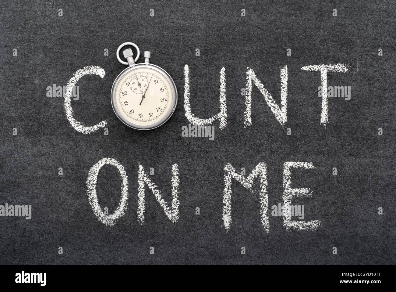 Verlassen Sie sich auf mich Stockfoto