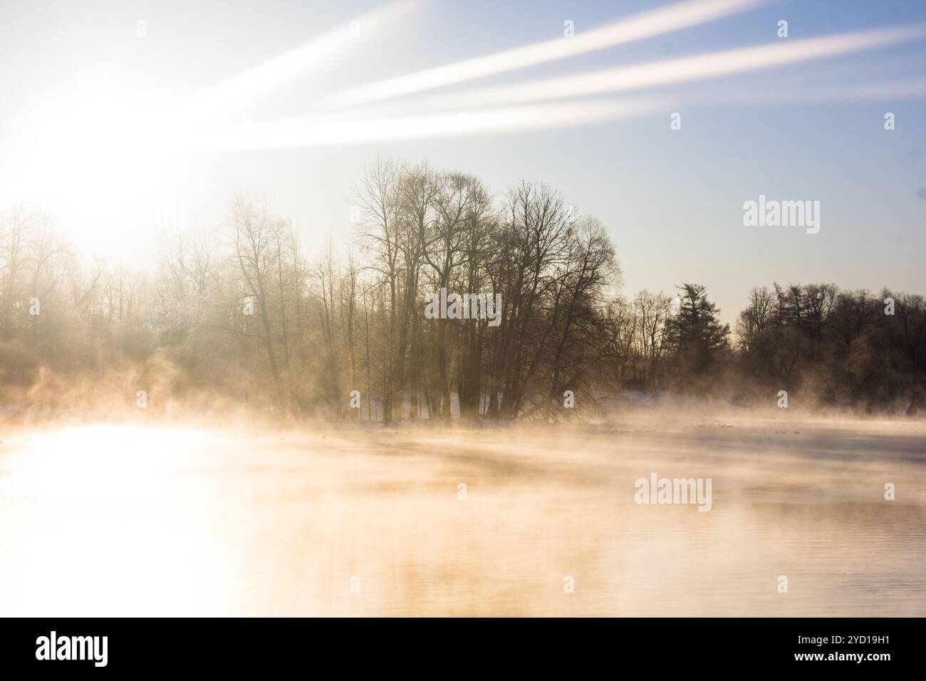 Winterpark. Snowpark. Picture Winter Park. Winterlandschaft. Winter Natur Stockfoto