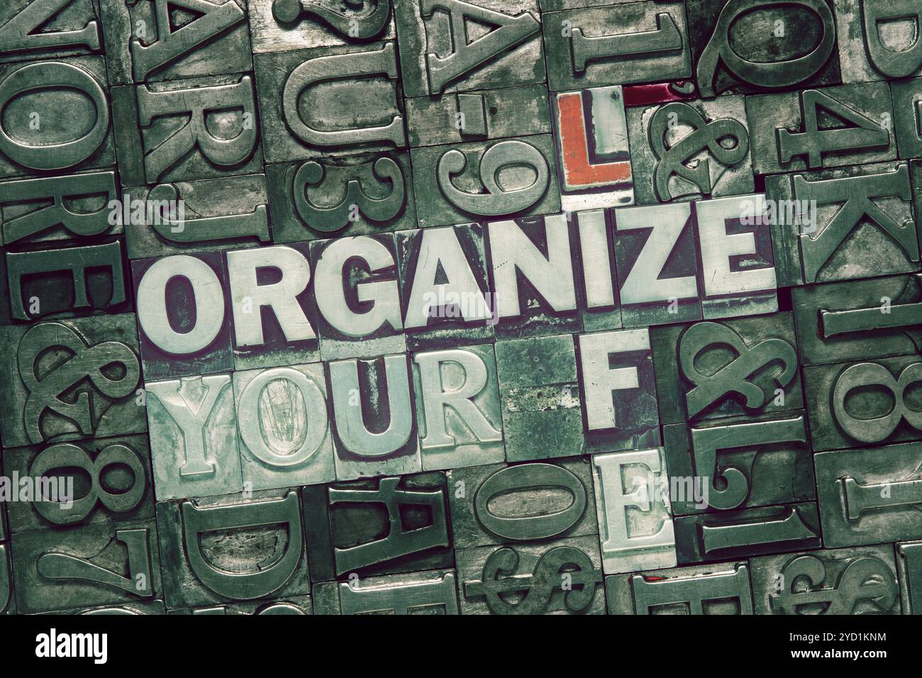 Organisieren Sie Ihr Leben Met Stockfoto
