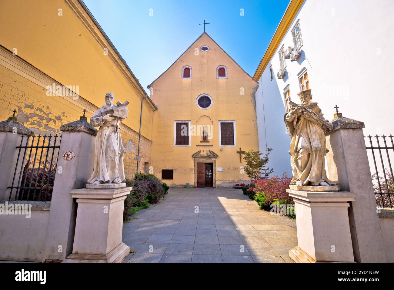 Blick auf die Kirche Osijek Saint Jacob Stockfoto