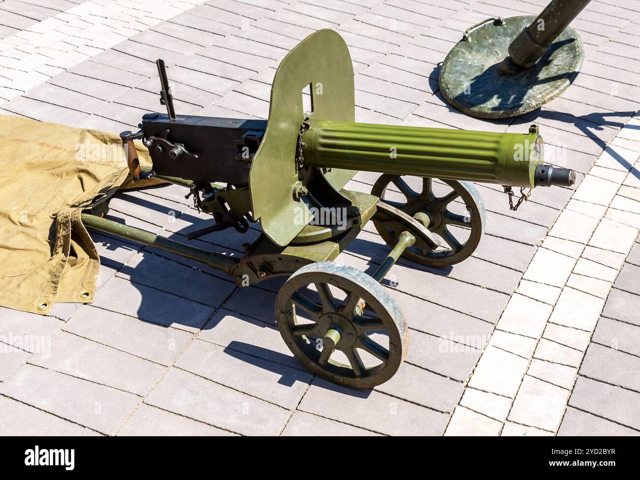 Retro Machine Gun der Russischen Armee während des Zweiten Weltkriegs Stockfoto