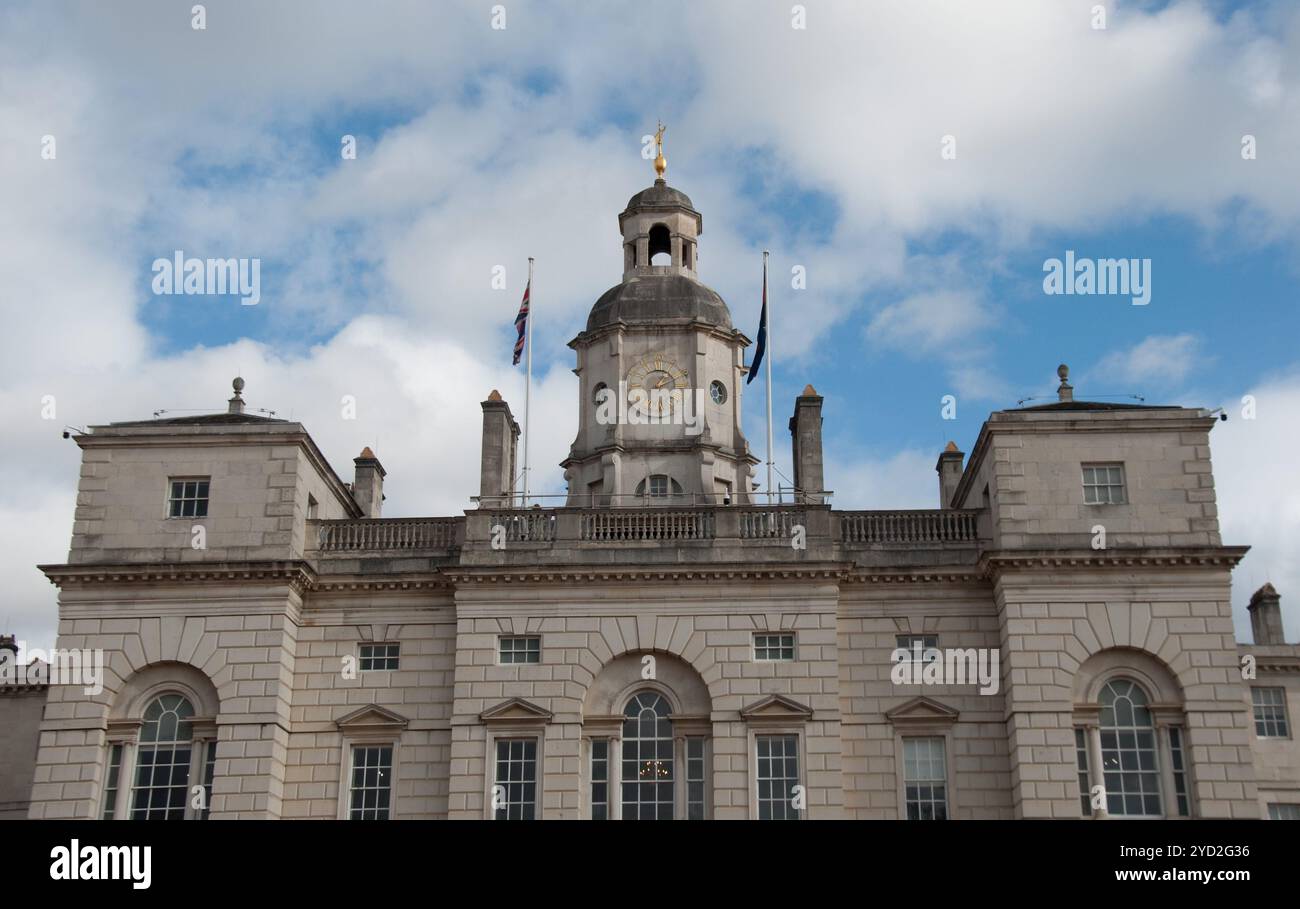 Royal Horse Guards (Gebäude) Militärquartier, Kasernen und Ställe, Whitehall, City of Westminster, London, England vereinigtes Königreich. Schön Stockfoto