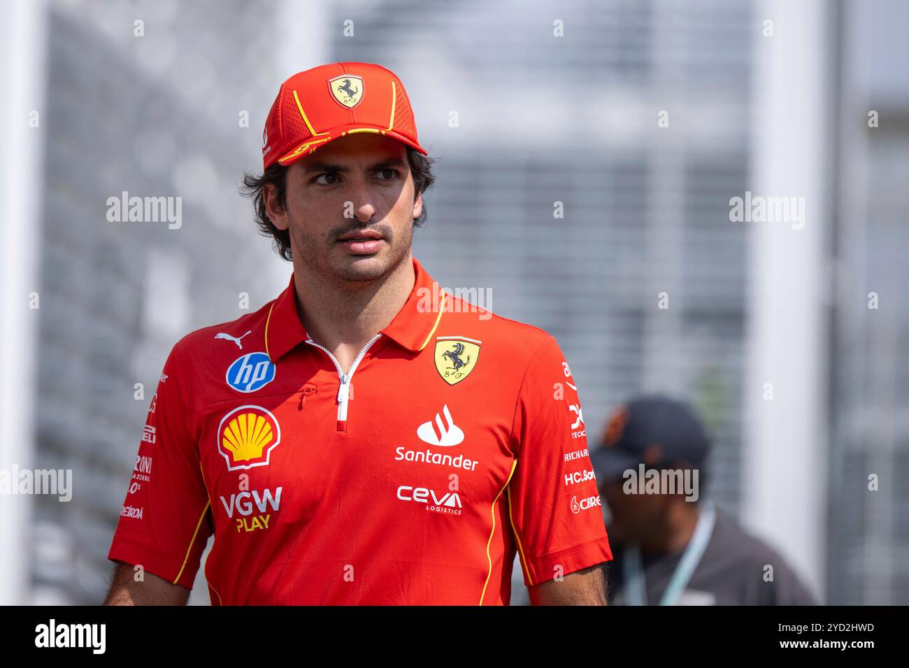 Mexiko-Stadt, Vereinigte Staaten. Oktober 2024. Carlos Sainz (Scuderia Ferrari HP, Spanien, #55), MEX, Formel 1 Weltmeisterschaft, Grand Prix von Mexiko City, Autodromo Hermanos Rodriguez, Media Day, 24.10.2024 Foto: Eibner-Pressefoto/Michael Memmler Credit: dpa/Alamy Live News Stockfoto