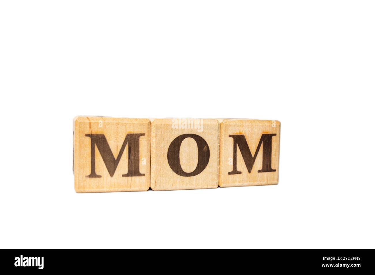 Palindrome. Sprachlich. Internationaler Muttertag. Internationaler Tag Der Muttersprache. Holzklötze, die MAMA ausdrücken. 20 Stockfoto