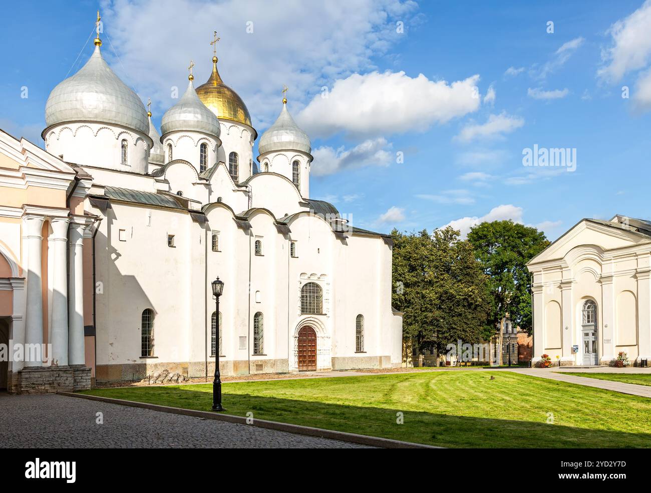 Russisch-orthodoxe St.-Sophia-Kathedrale in Veliky Nowgorod, Russland Stockfoto