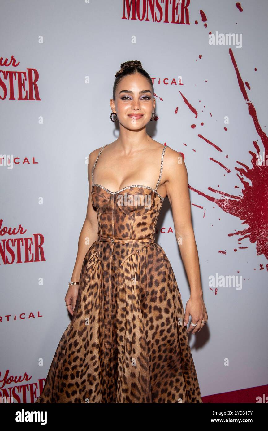 New York, Usa. Oktober 2024. Melissa Barrera nimmt am 24. Oktober 2024 an der New Yorker Premiere „Your Monster“ im Metrograph in New York City Teil. (Foto von Thenews2/NurPhoto) Credit: NurPhoto SRL/Alamy Live News Stockfoto