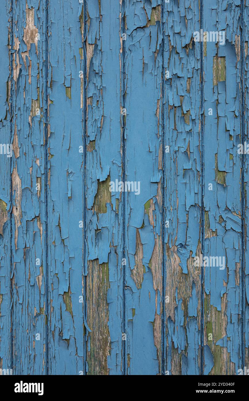 Abstrakter Hintergrund Rezessionsbild von Peeling Paint auf EINER Werkstür Stockfoto