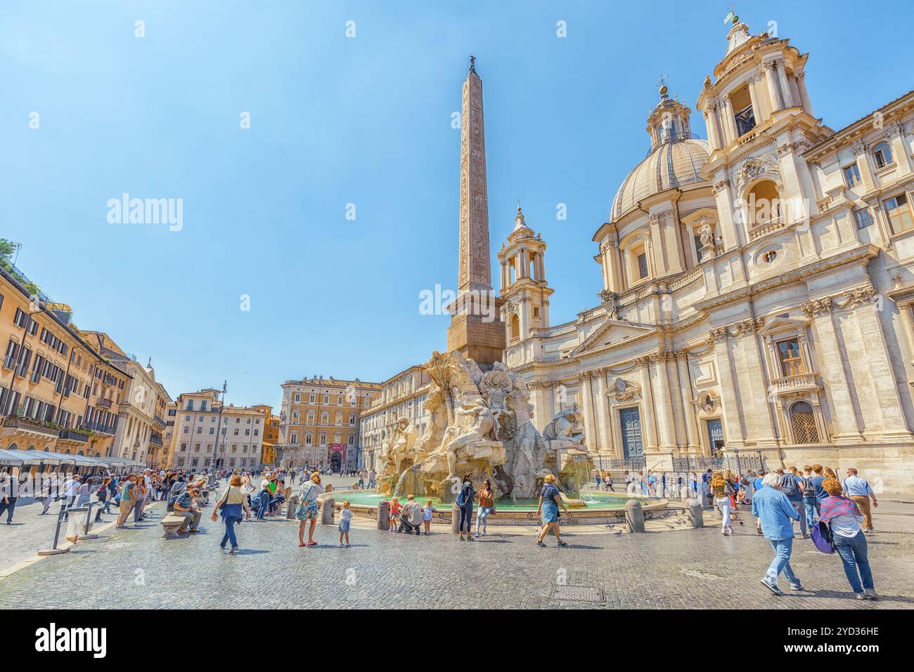 Rom, Italien, 09. MAI 2017: Piazza Navona ist ein Quadrat in Rom, Italien. Es ist erbaut auf dem Gelände des Stadion des Domitian, im 1. Jahrhundert AD, a Stockfoto