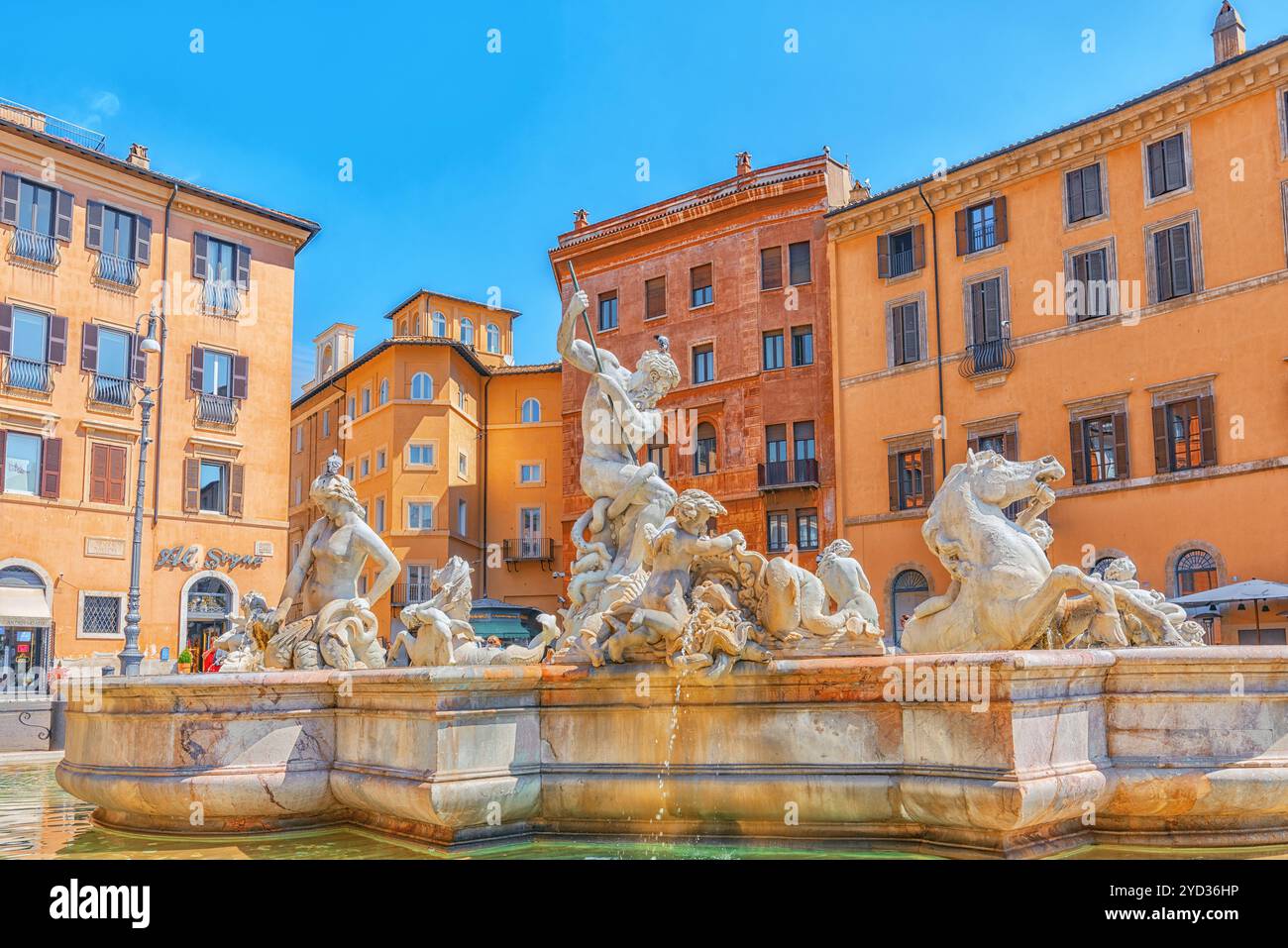 Rom, Italien, 09. MAI 2017: Piazza Navona ist ein Quadrat in Rom, Italien. Es befindet sich auf dem Gelände des Stadions von Domitian, im 1. Jahrhundert gebaut. F Stockfoto