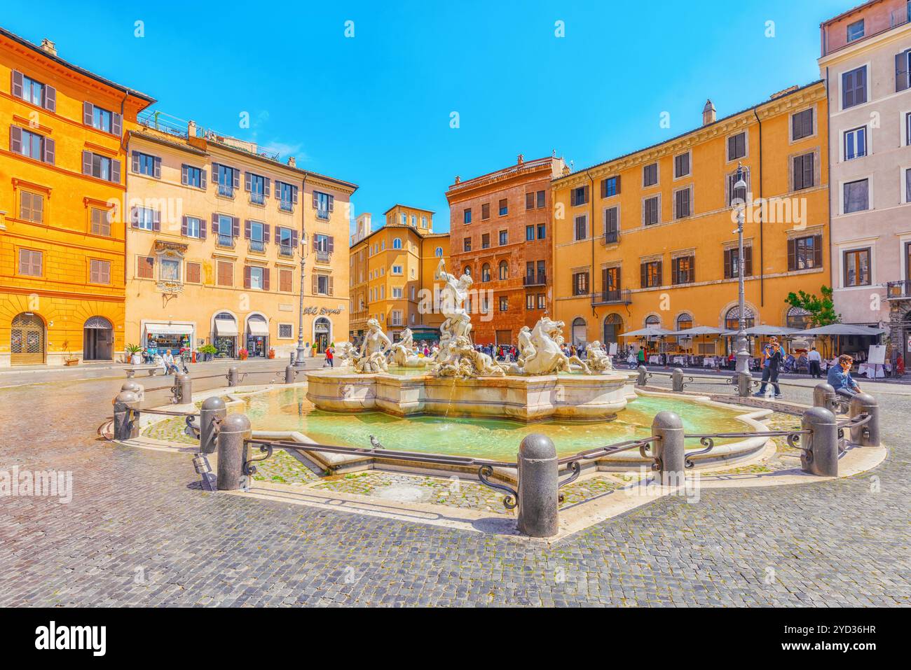 Rom, Italien, 09. MAI 2017: Piazza Navona ist ein Quadrat in Rom, Italien. Es befindet sich auf dem Gelände des Stadions von Domitian, im 1. Jahrhundert gebaut. F Stockfoto