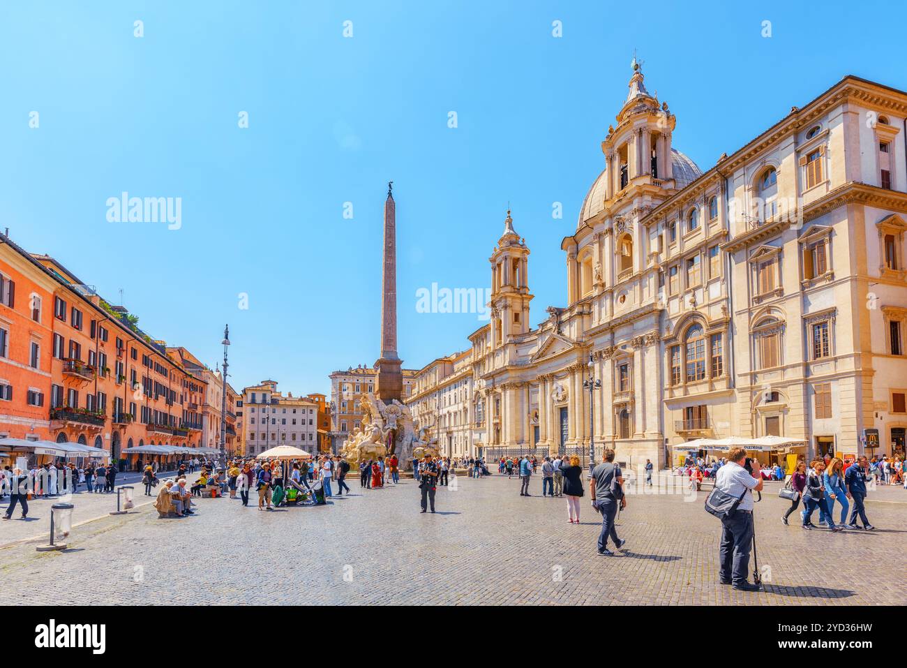 Rom, Italien, 09. MAI 2017: Piazza Navona ist ein Quadrat in Rom, Italien. Es ist erbaut auf dem Gelände des Stadion des Domitian, im 1. Jahrhundert AD, a Stockfoto