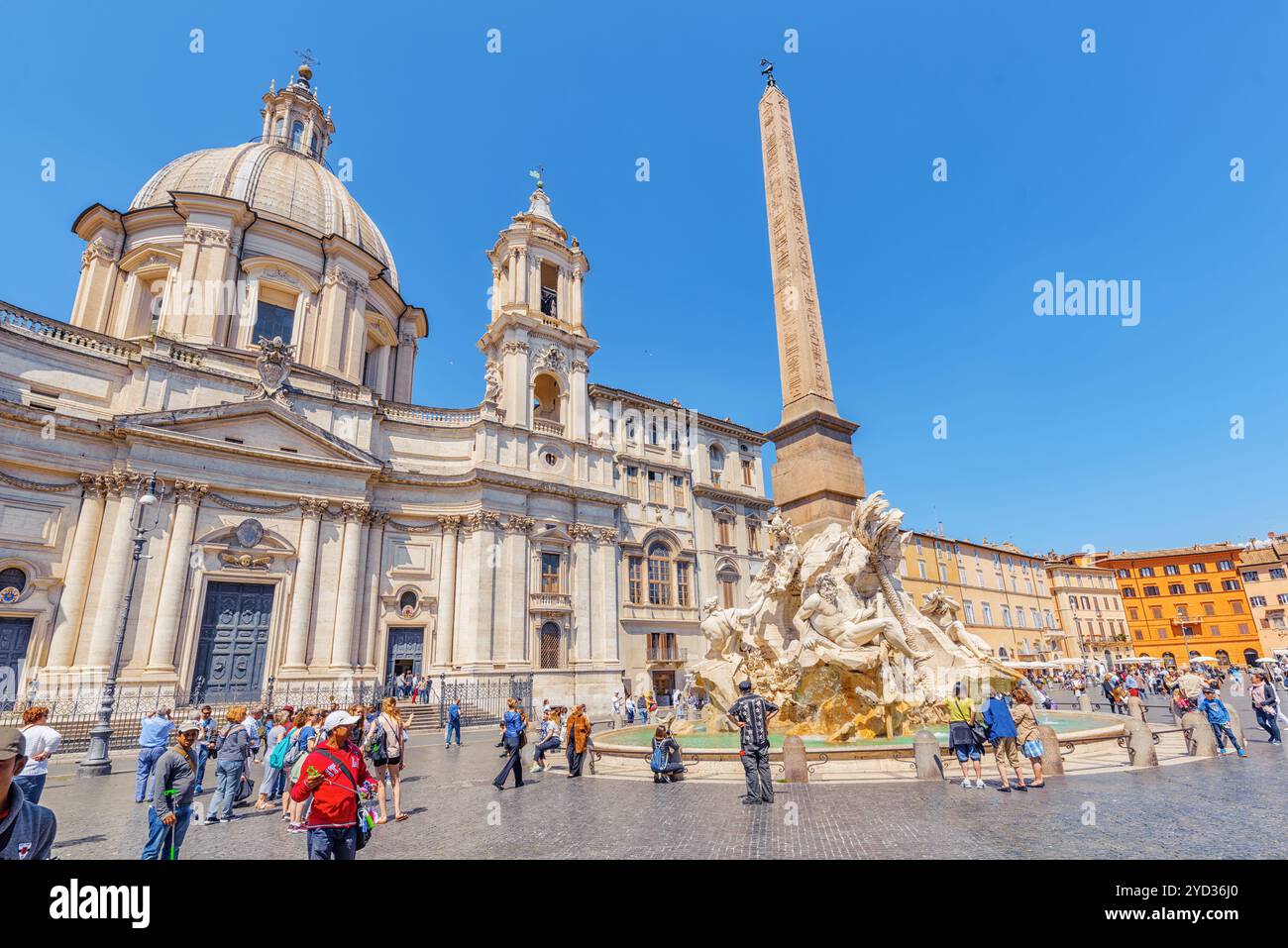Rom, Italien, 09. MAI 2017: Piazza Navona ist ein Quadrat in Rom, Italien. Es ist erbaut auf dem Gelände des Stadion des Domitian, im 1. Jahrhundert AD, a Stockfoto
