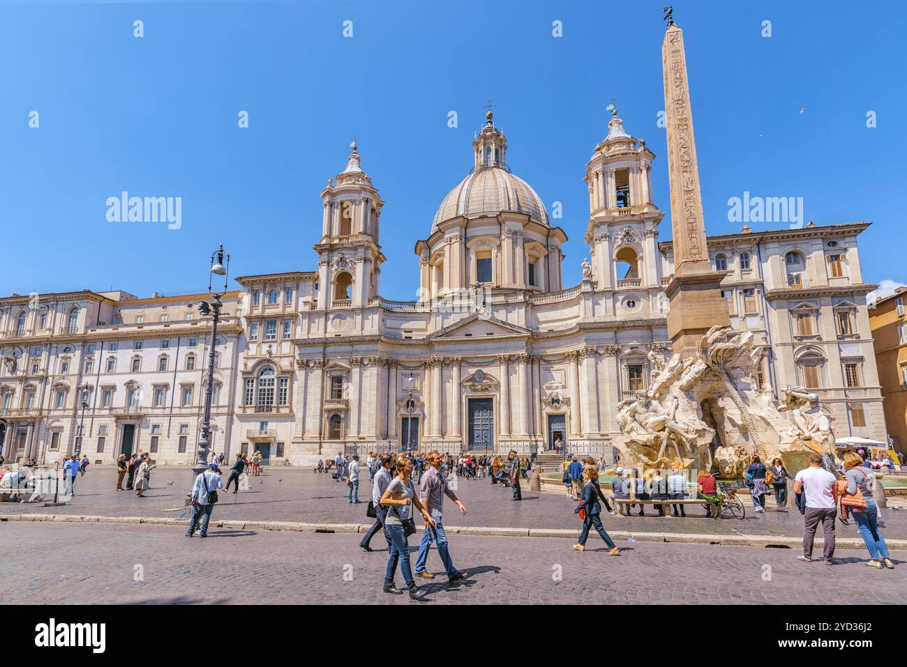 Rom, Italien, 09. MAI 2017: Piazza Navona ist ein Quadrat in Rom, Italien. Es ist erbaut auf dem Gelände des Stadion des Domitian, im 1. Jahrhundert AD, a Stockfoto