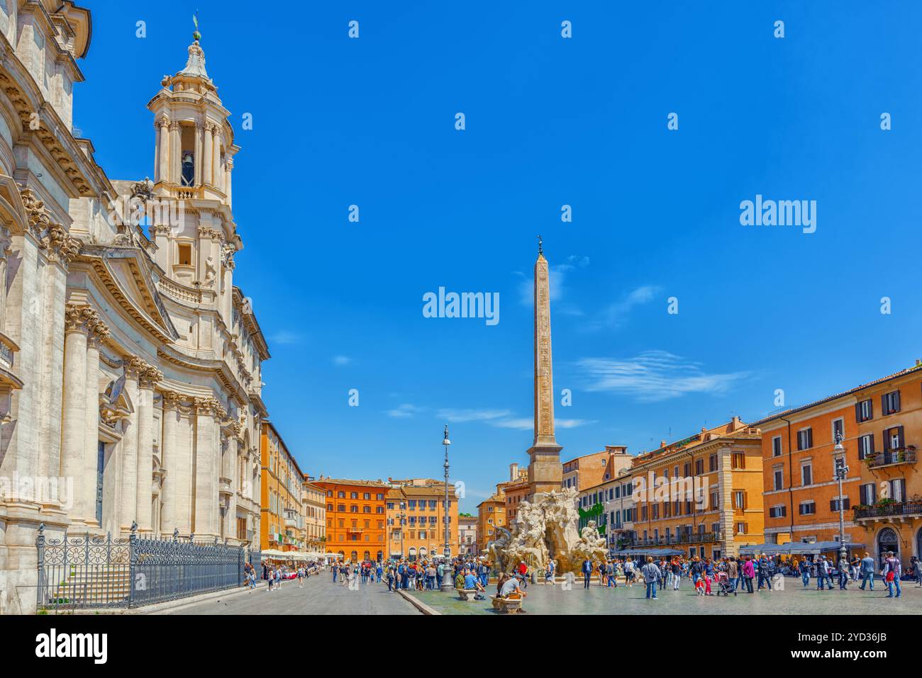 Rom, Italien, 09. MAI 2017: Piazza Navona ist ein Quadrat in Rom, Italien. Es ist erbaut auf dem Gelände des Stadion des Domitian, im 1. Jahrhundert AD, a Stockfoto