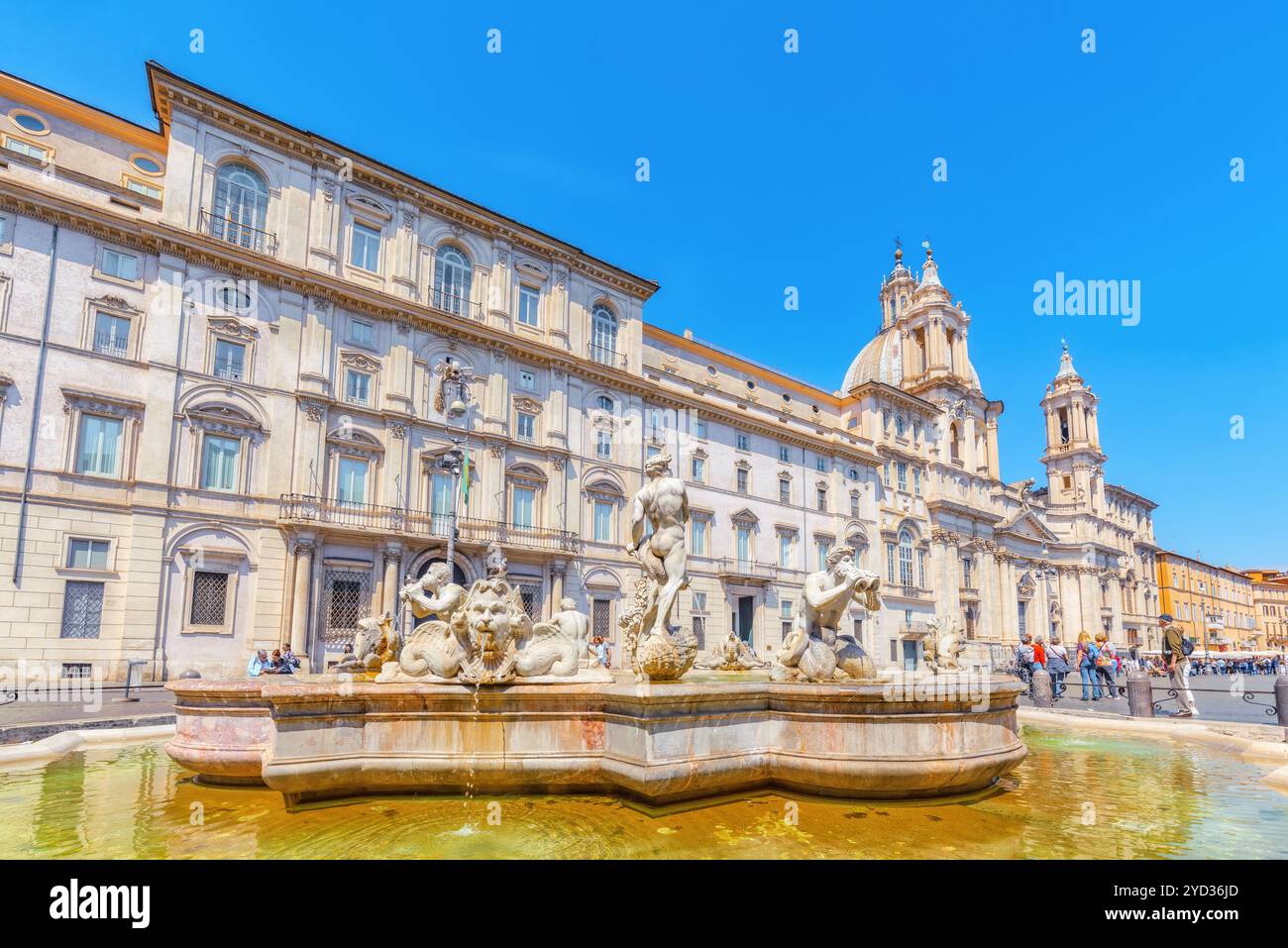 Rom, Italien, 09. MAI 2017: Piazza Navona ist ein Quadrat in Rom, Italien. Es befindet sich auf dem Gelände des Stadions von Domitian, im 1. Jahrhundert gebaut. F Stockfoto
