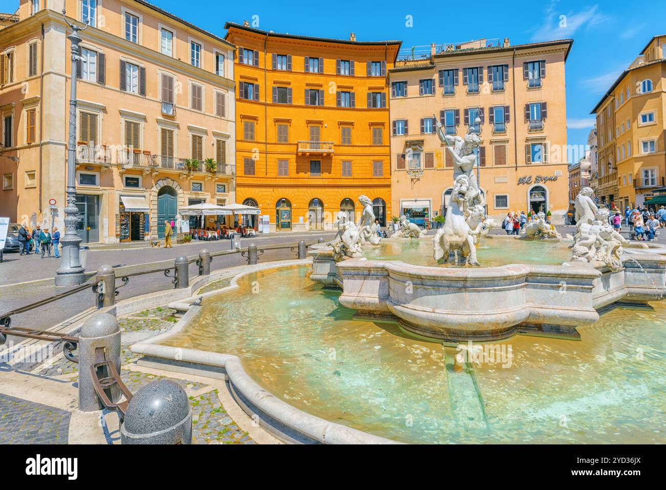 Rom, Italien, 09. MAI 2017: Piazza Navona ist ein Quadrat in Rom, Italien. Es befindet sich auf dem Gelände des Stadions von Domitian, im 1. Jahrhundert gebaut. F Stockfoto